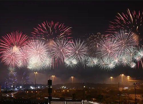 萨迦县焰火晚会